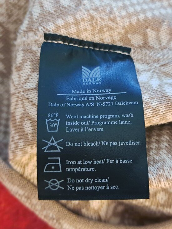 DALE OF NORWAY Wool Christiania Toque, OS, cream and white - Picture 4 of 5